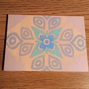 Abstract Floral Canvas Art in Soft Hues